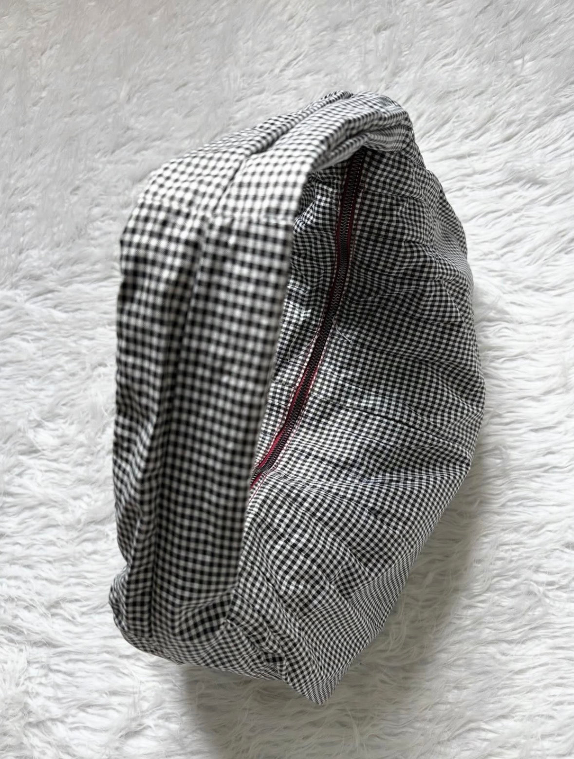 Y2K striped shoulder bag